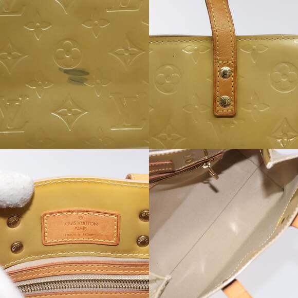 LOUIS VUITTON Monogram Vernis Reade PM Hand Bag Beige M91334 - Picture 11 of 12